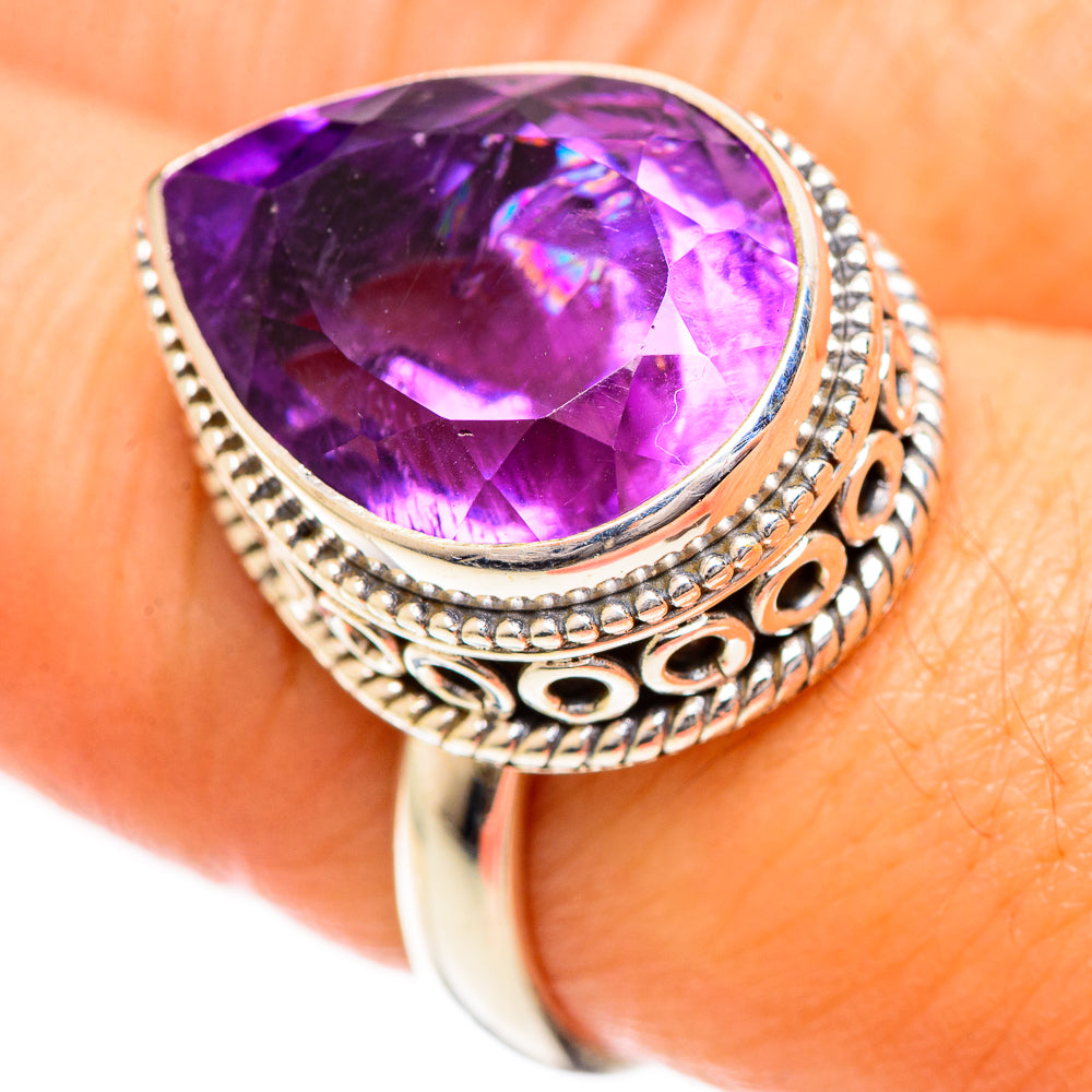 Amethyst Rings handcrafted by Anasilvercos - RING124361