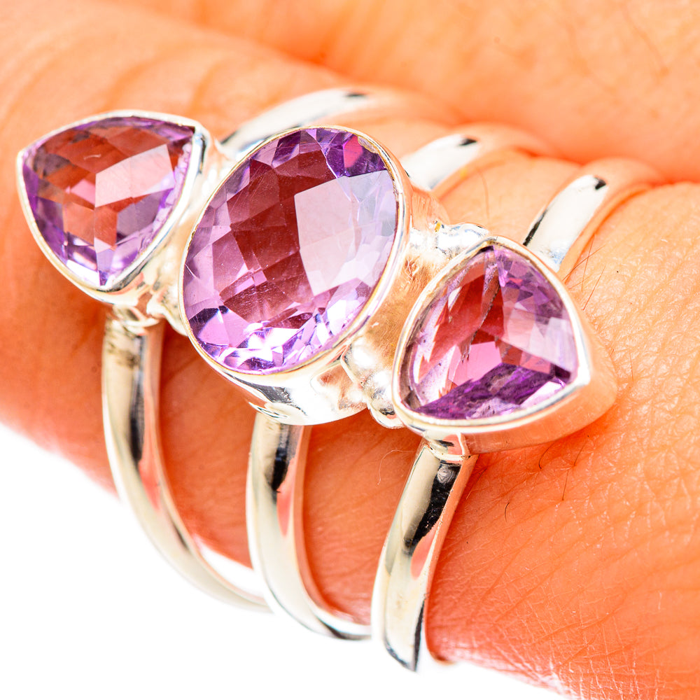 Amethyst Rings handcrafted by Anasilvercos - RING124363