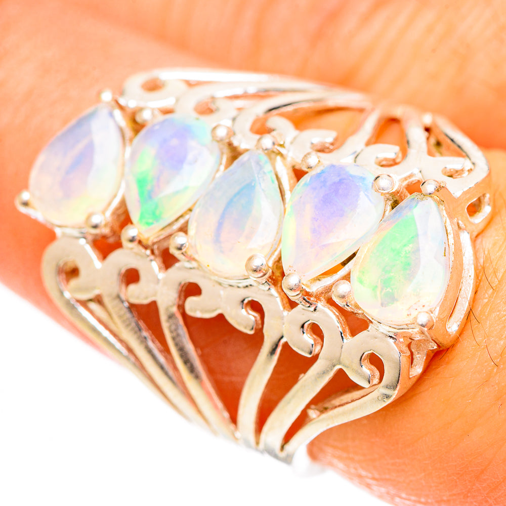 Ethiopian Opal Rings handcrafted by Anasilvercos - RING124366