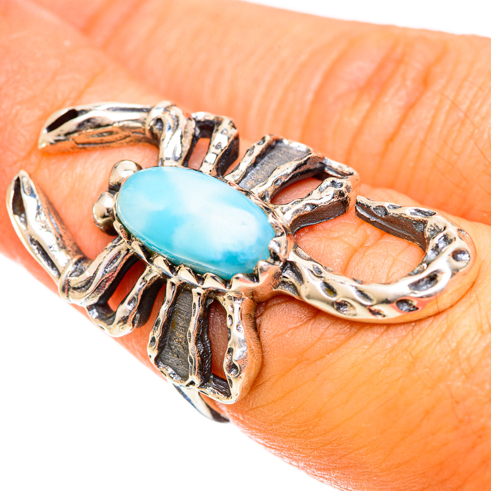 Larimar Rings handcrafted by Anasilvercos - RING124369