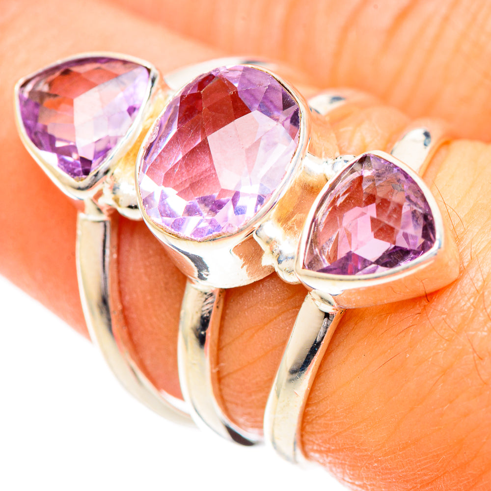 Amethyst Rings handcrafted by Anasilvercos - RING124378