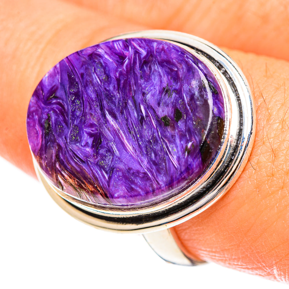 Charoite Rings handcrafted by Anasilvercos - RING124379