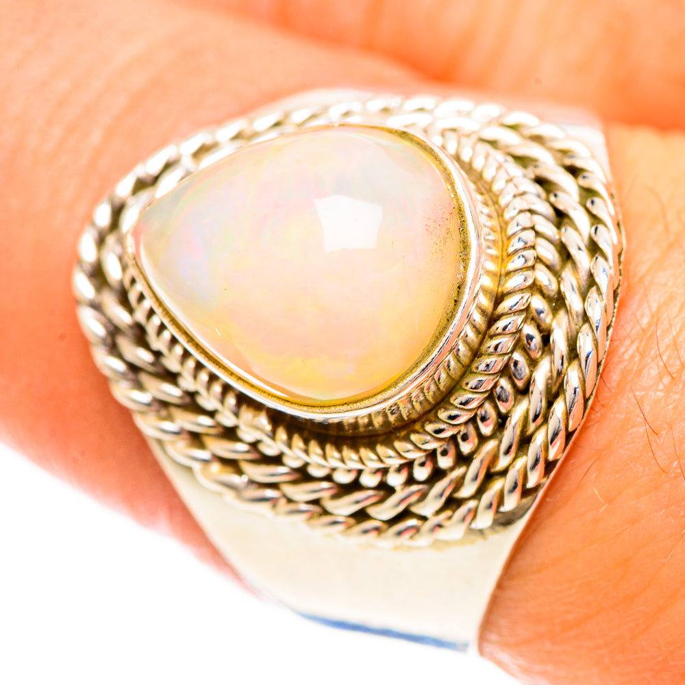 Ethiopian Opal Rings handcrafted by Anasilvercos - RING124381
