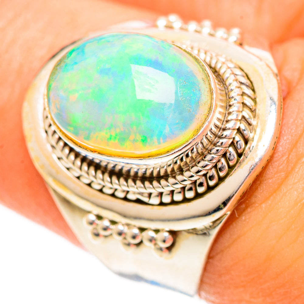 Ethiopian Opal Rings handcrafted by Anasilvercos - RING124382