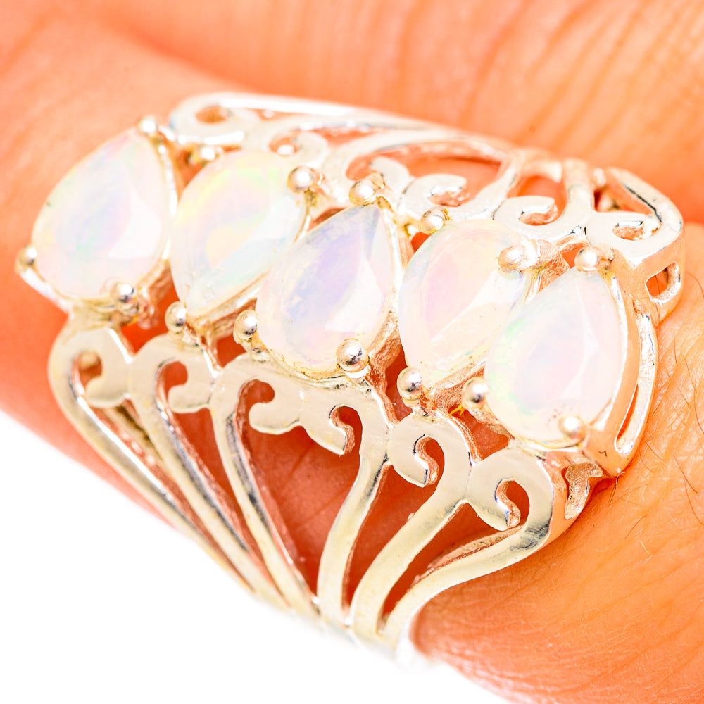 Ethiopian Opal Rings handcrafted by Anasilvercos - RING124384