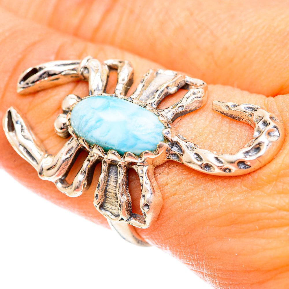 Larimar Rings handcrafted by Anasilvercos - RING124386