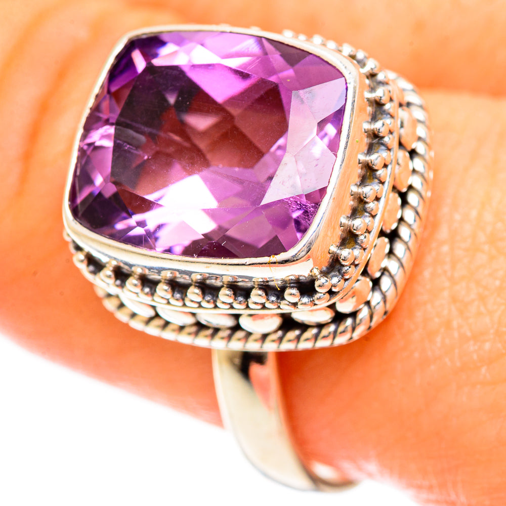 Amethyst Rings handcrafted by Anasilvercos - RING124389