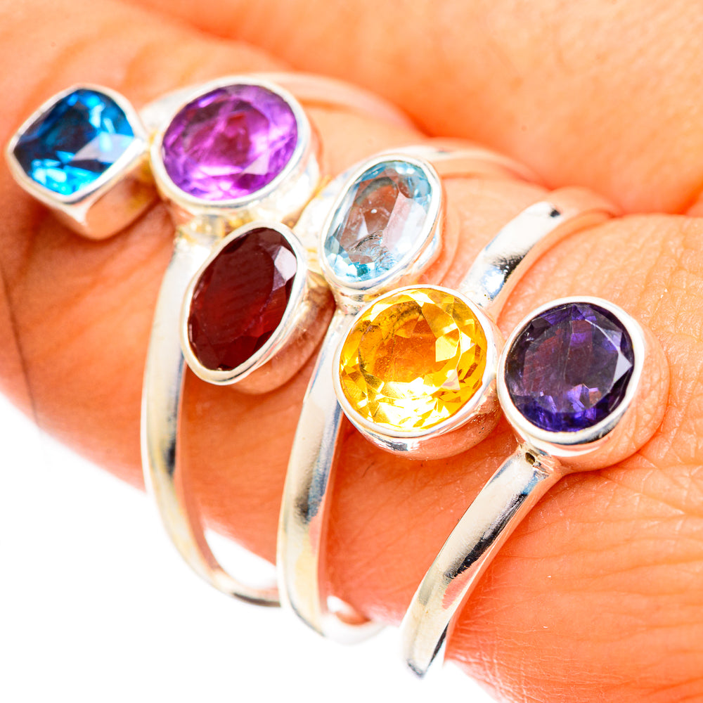 Garnet Rings handcrafted by Anasilvercos - RING124443