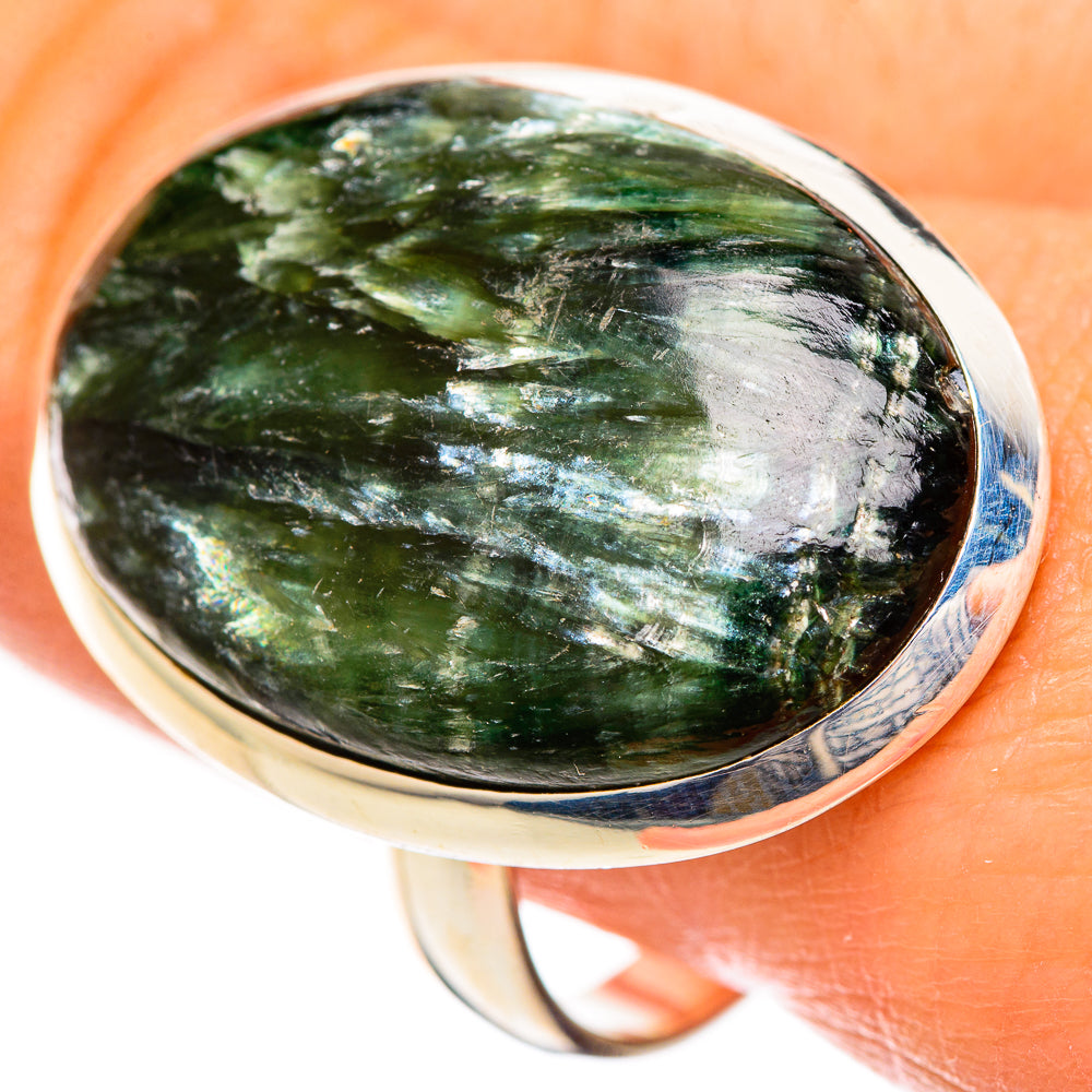 Seraphinite Rings handcrafted by Anasilvercos - RING124456