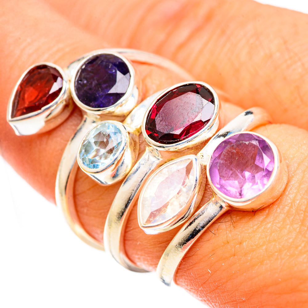 Garnet Rings handcrafted by Anasilvercos - RING124461