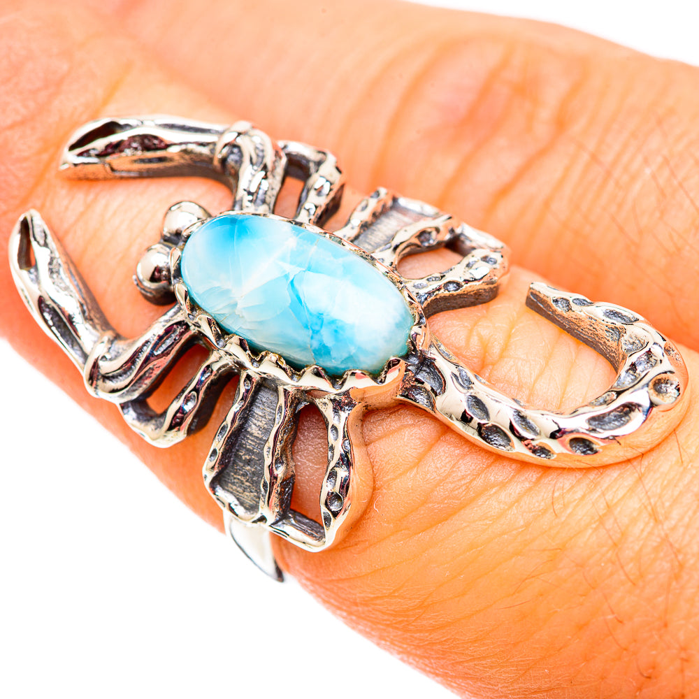 Larimar Rings handcrafted by Anasilvercos - RING124504