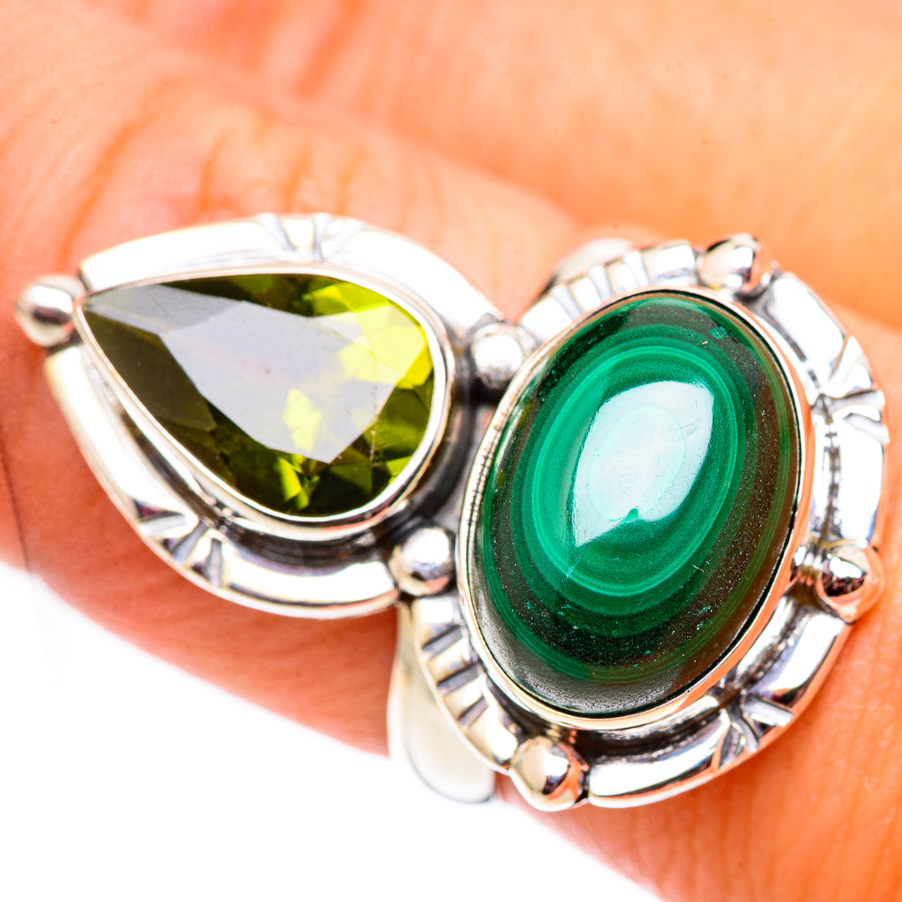 Malachite Rings handcrafted by Anasilvercos - RING124508