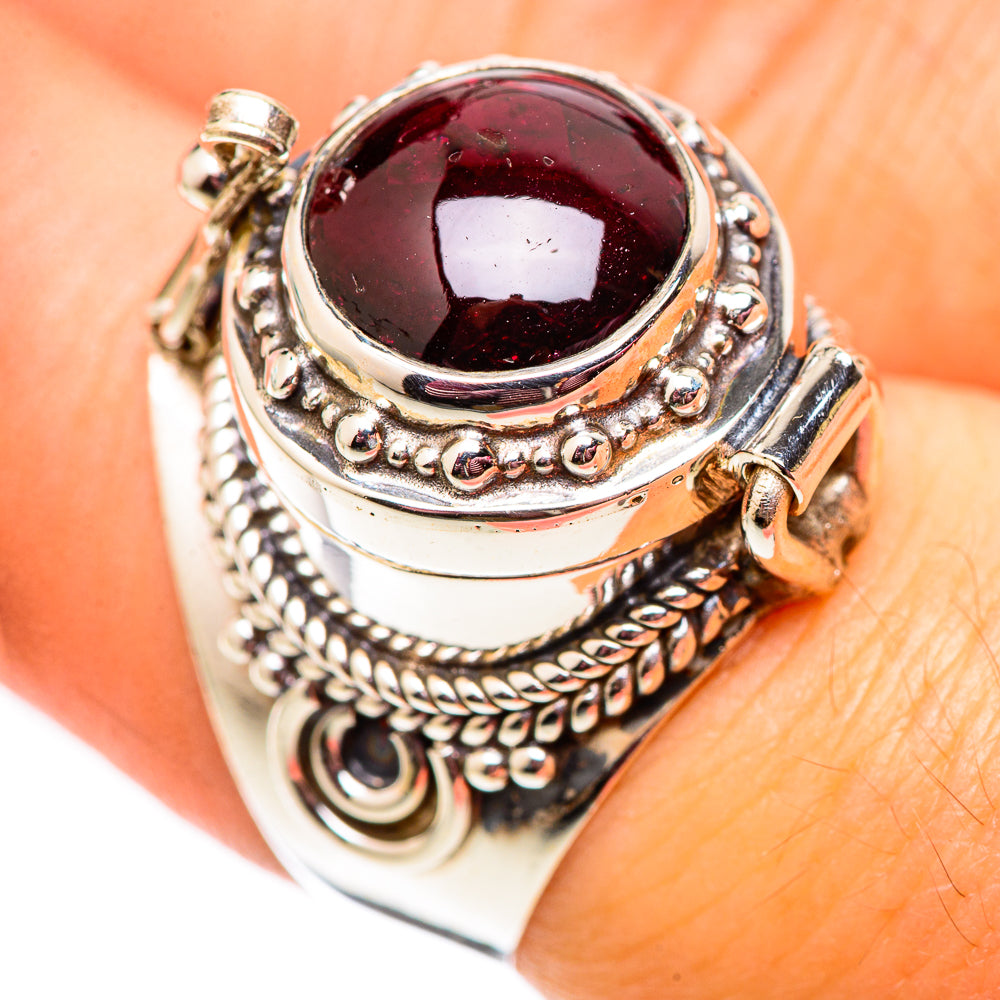 Garnet Rings handcrafted by Anasilvercos - RING124514