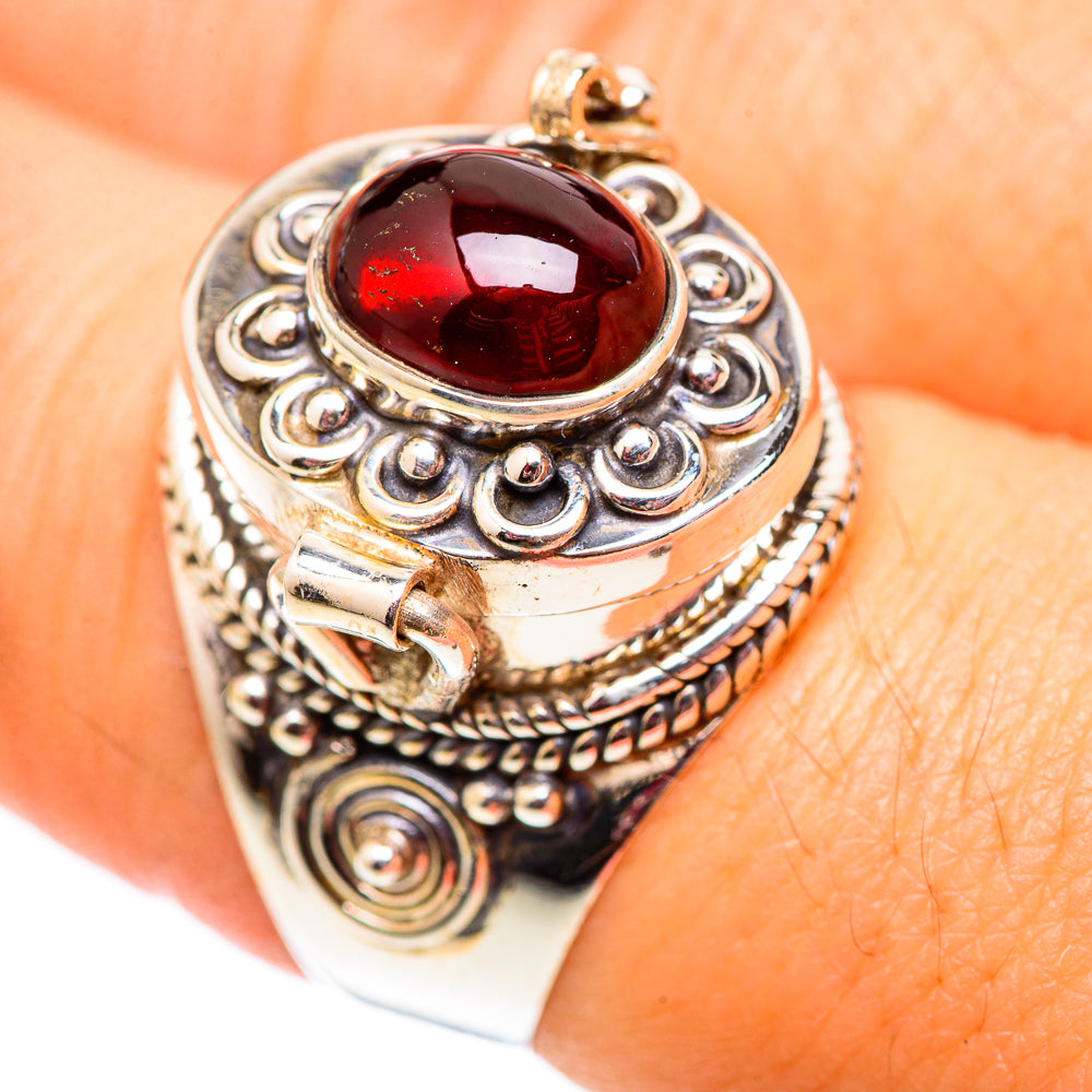 Garnet Rings handcrafted by Anasilvercos - RING124515