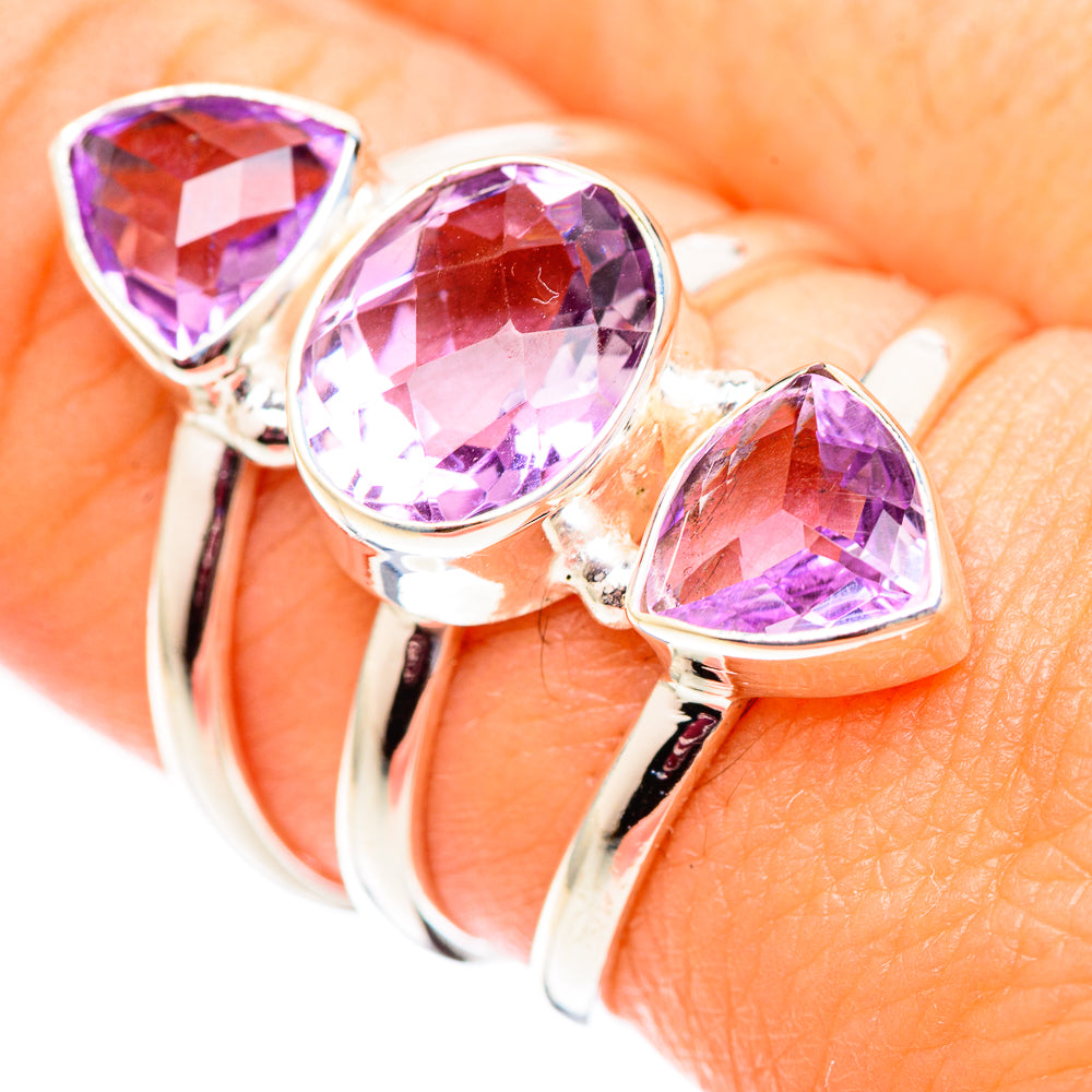 Amethyst Rings handcrafted by Anasilvercos - RING124517