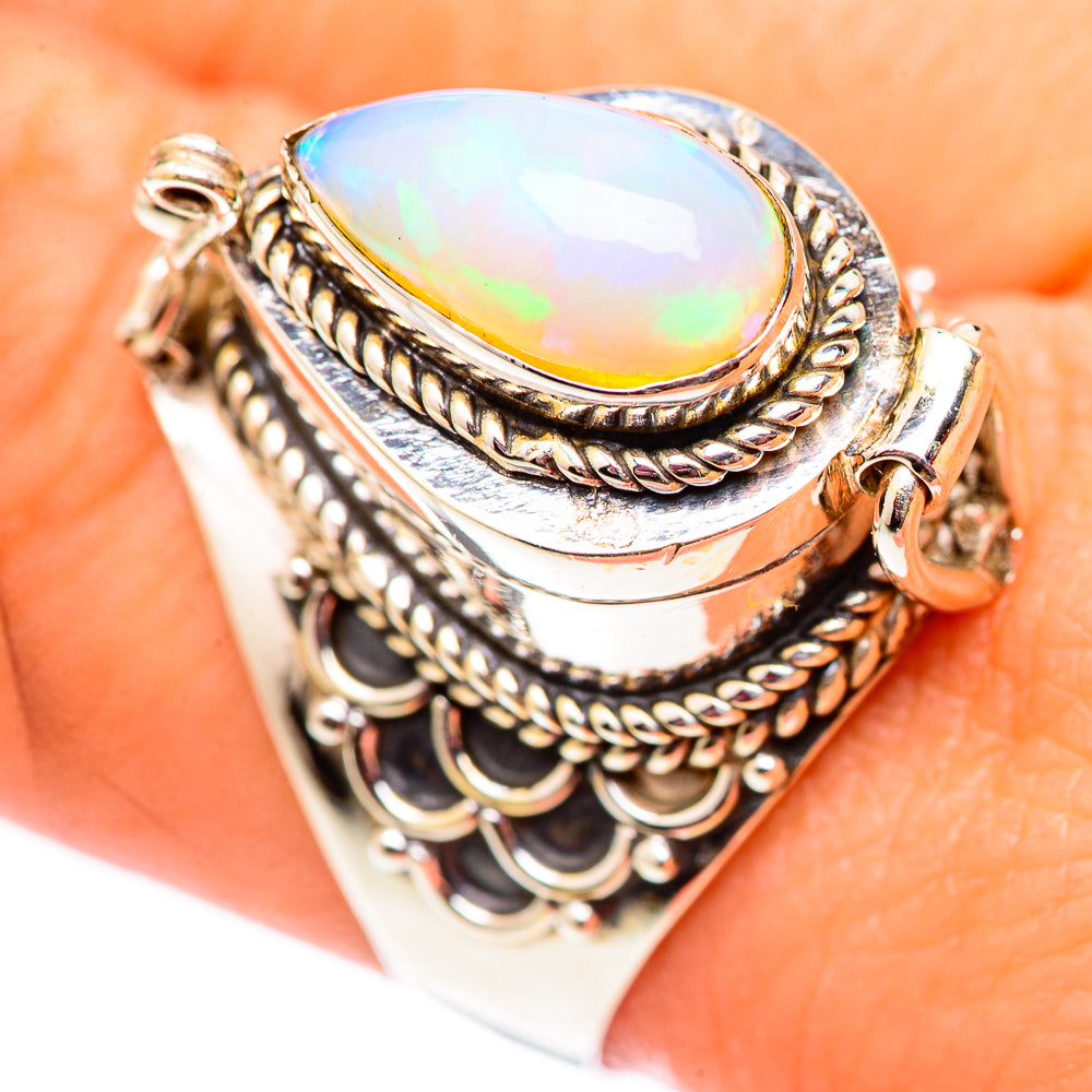 Ethiopian Opal Rings handcrafted by Anasilvercos - RING124523