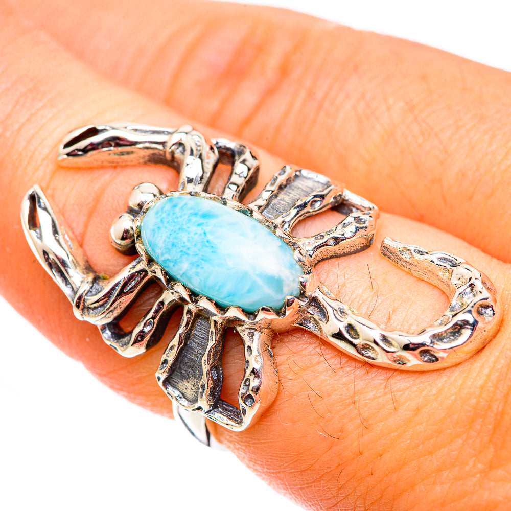 Larimar Rings handcrafted by Anasilvercos - RING124531