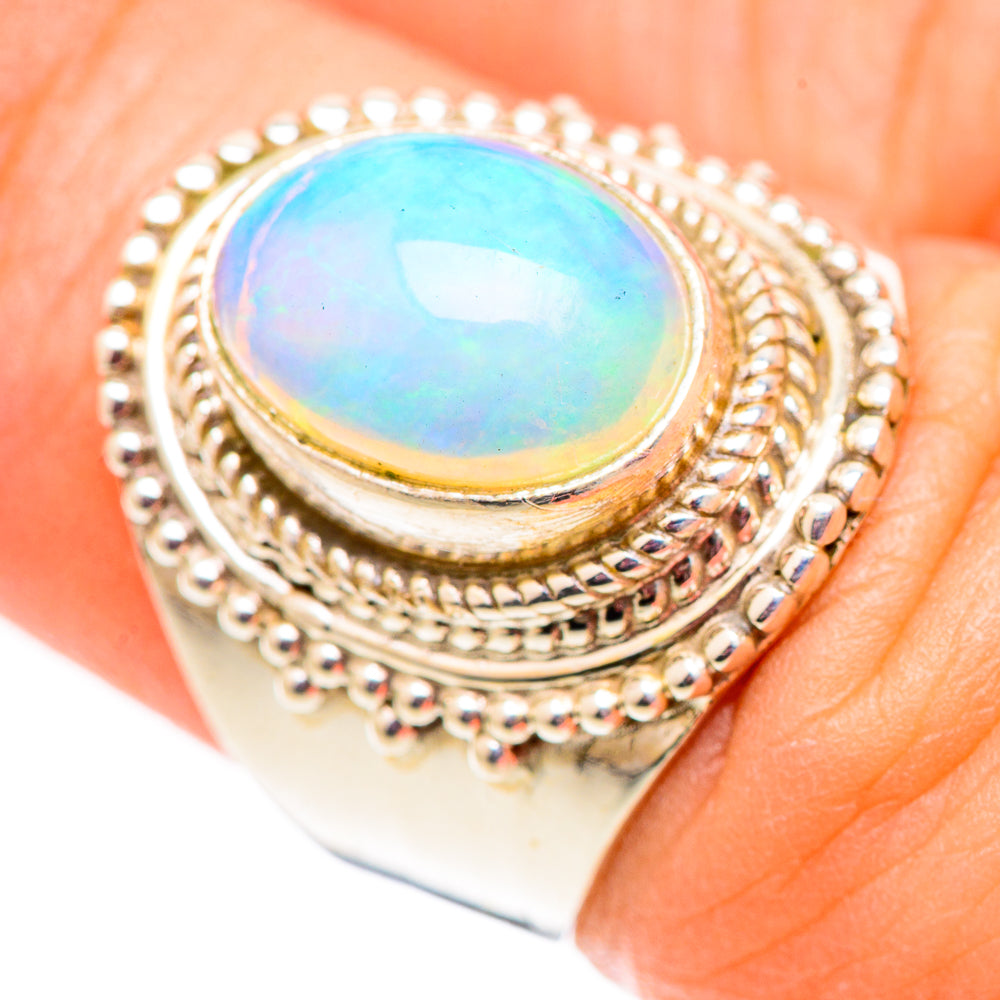 Ethiopian Opal Rings handcrafted by Anasilvercos - RING124548