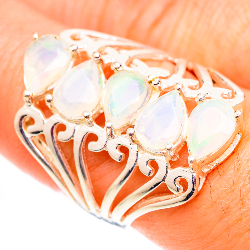Ethiopian Opal Rings handcrafted by Anasilvercos - RING124549