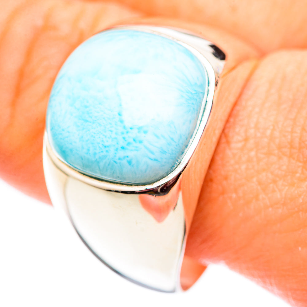 Larimar Rings handcrafted by Anasilvercos - RING124551