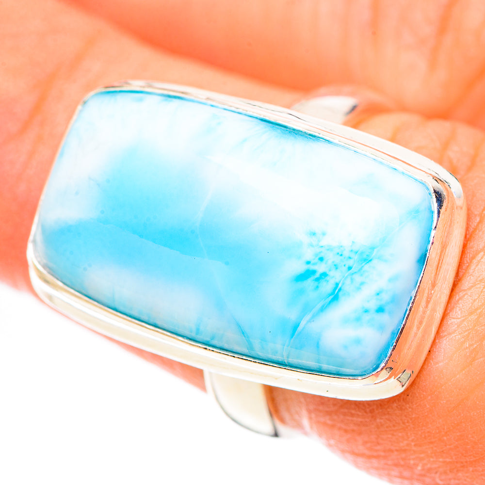 Larimar Rings handcrafted by Anasilvercos - RING124557