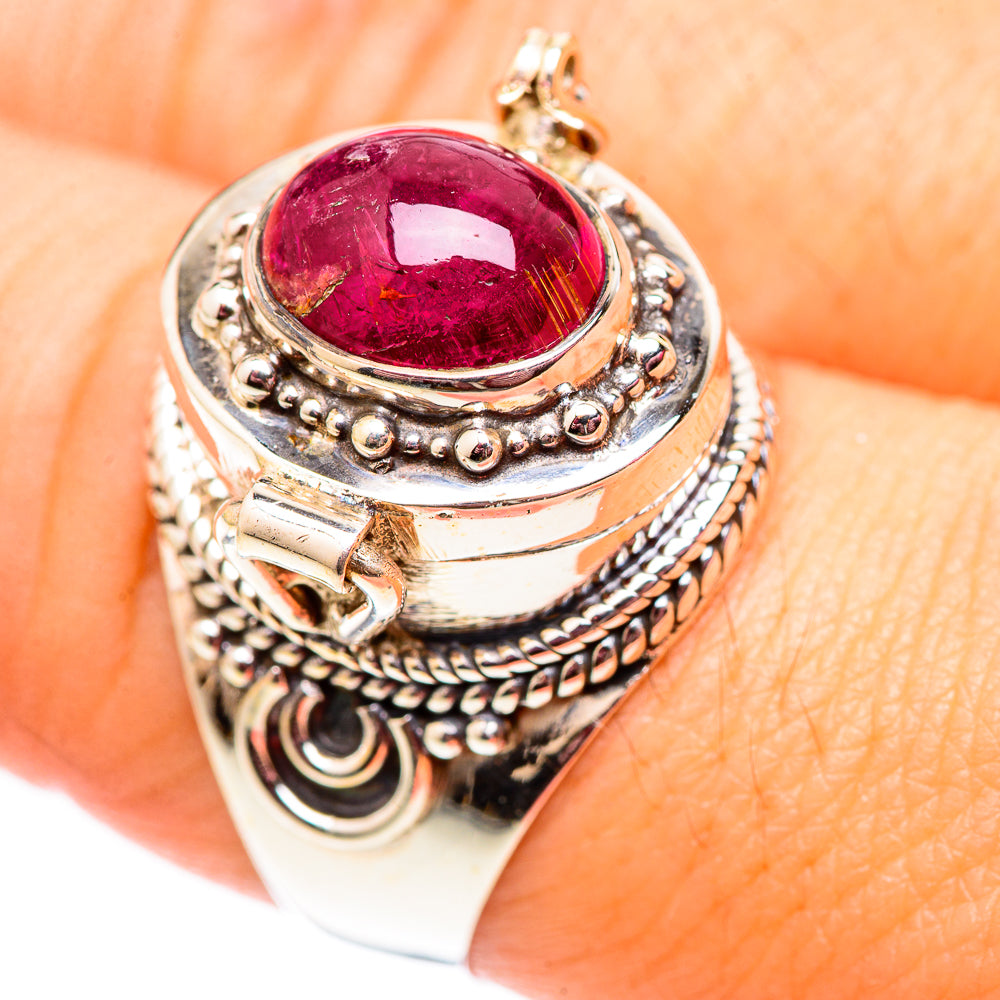 Pink Tourmaline Rings handcrafted by Anasilvercos - RING124563