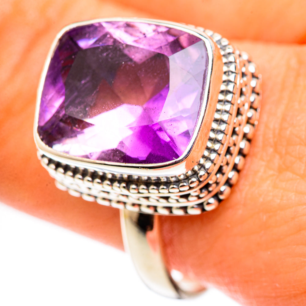 Amethyst Rings handcrafted by Anasilvercos - RING124566