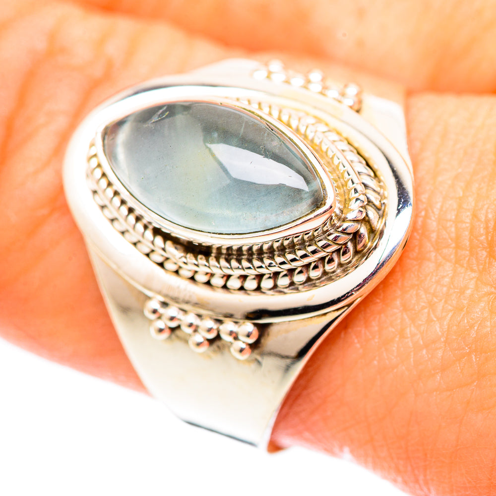 Aquamarine Rings handcrafted by Anasilvercos - RING124603