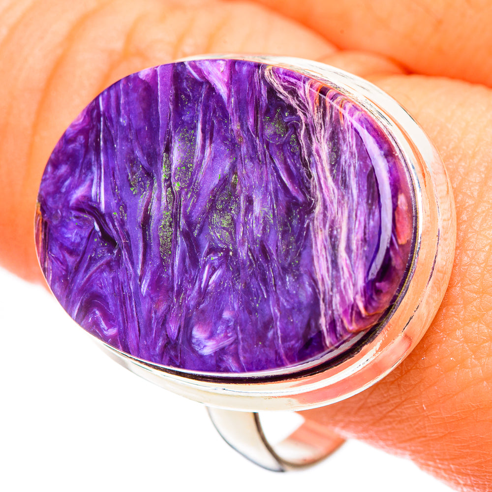 Charoite Rings handcrafted by Anasilvercos - RING124613
