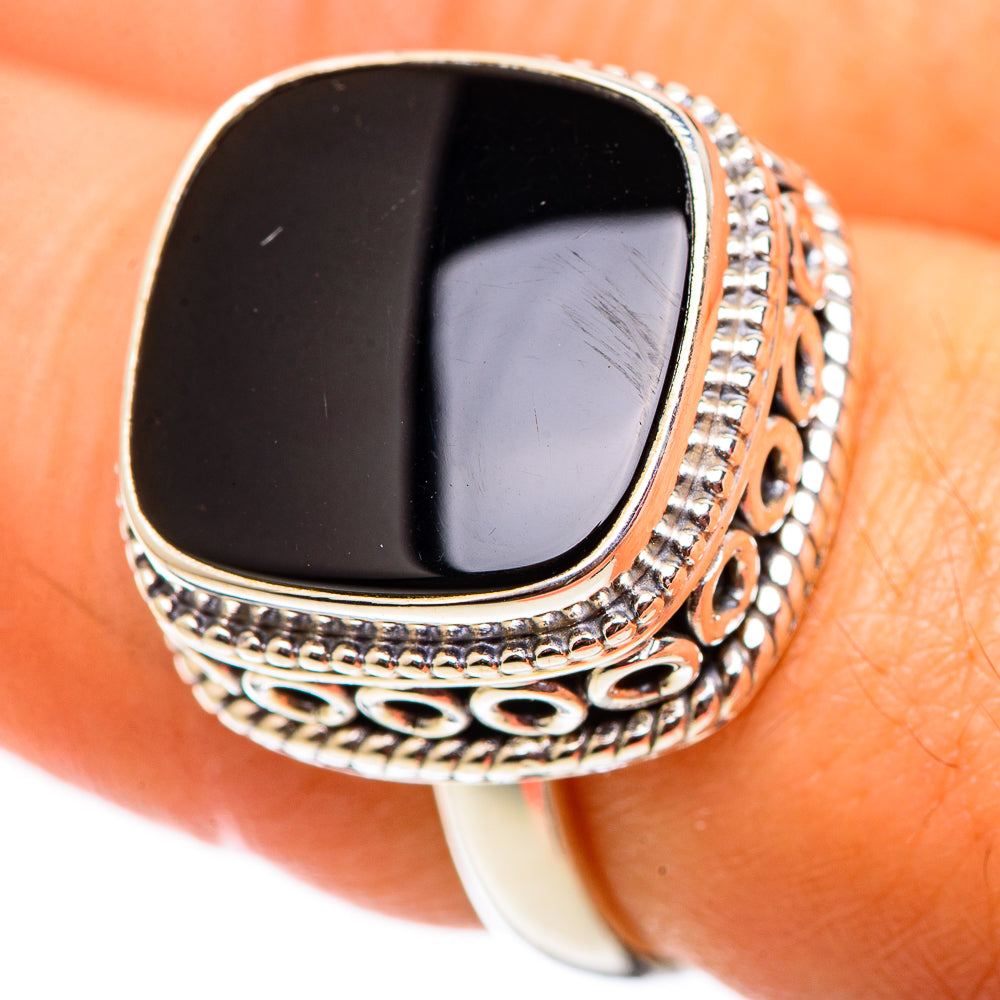 Black Onyx Rings handcrafted by Anasilvercos - RING124615