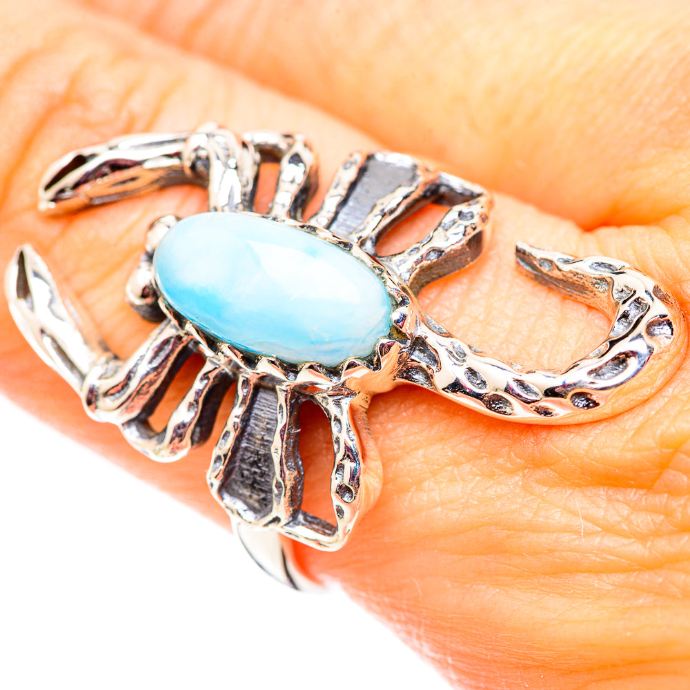 Larimar Rings handcrafted by Anasilvercos - RING124628