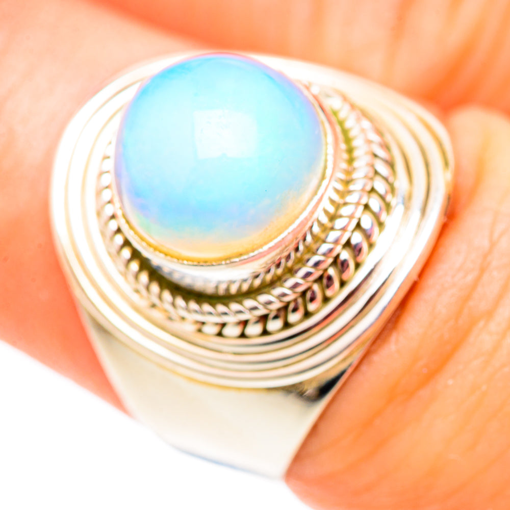 Ethiopian Opal Rings handcrafted by Anasilvercos - RING124642