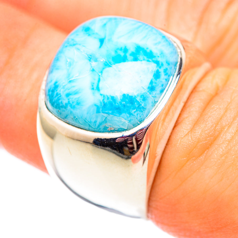 Larimar Rings handcrafted by Anasilvercos - RING124650