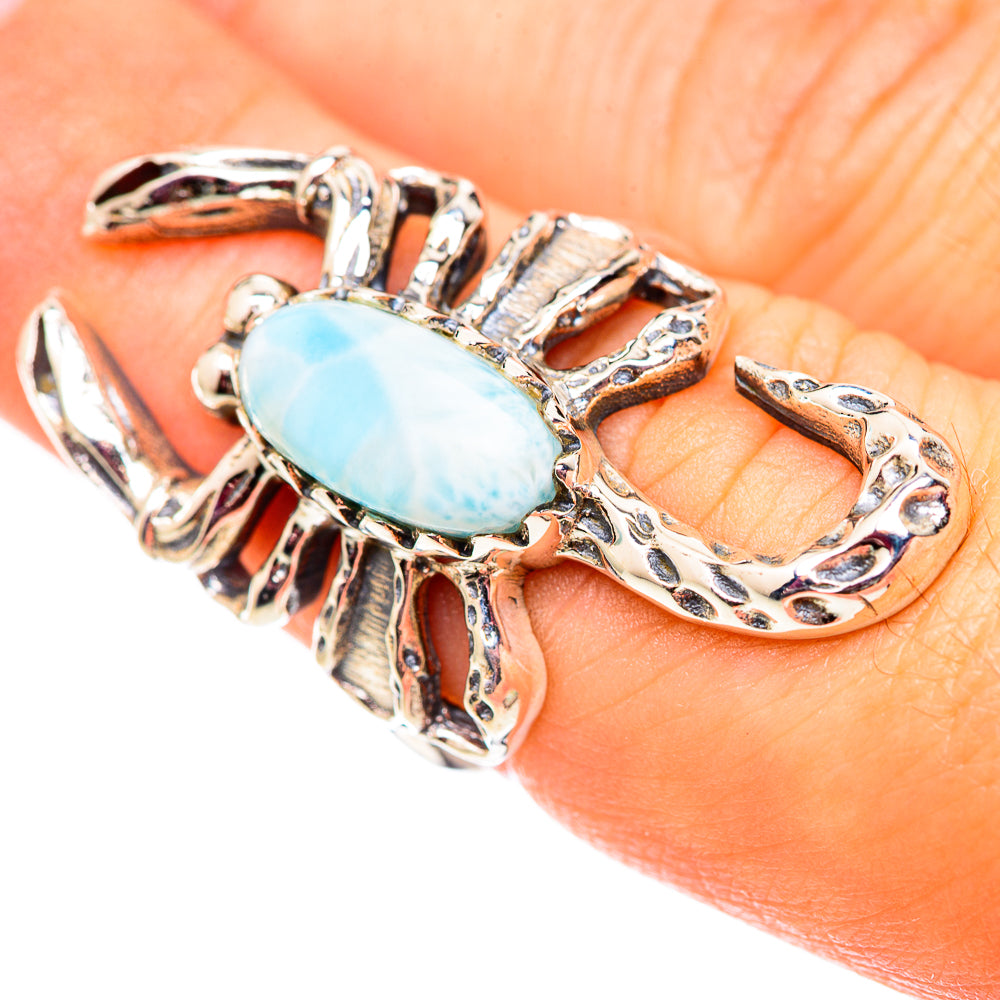 Larimar Rings handcrafted by Anasilvercos - RING124651
