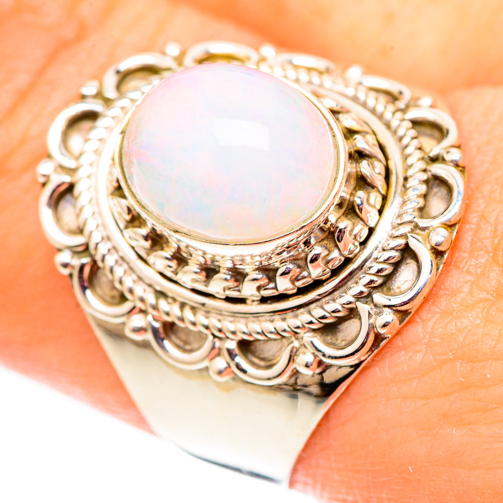 Ethiopian Opal Rings handcrafted by Anasilvercos - RING124661