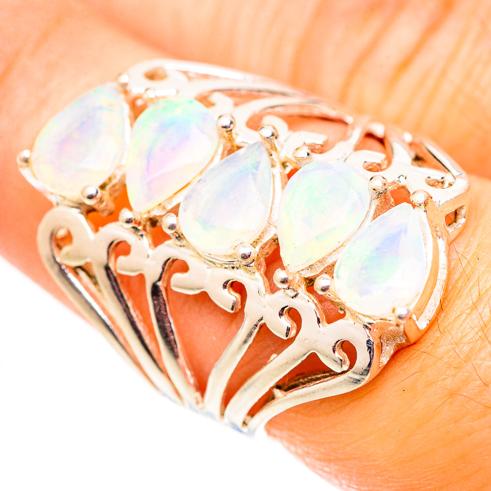 Ethiopian Opal Rings handcrafted by Anasilvercos - RING124662