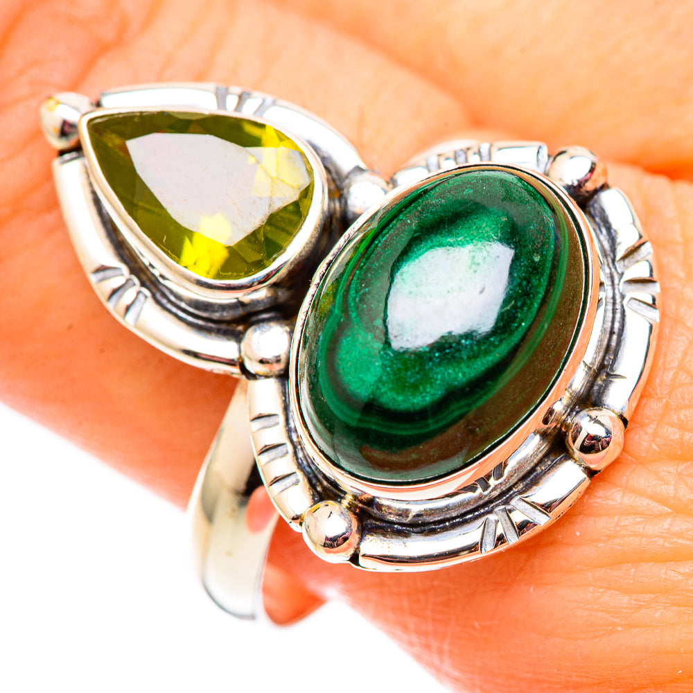 Malachite Rings handcrafted by Anasilvercos - RING124674