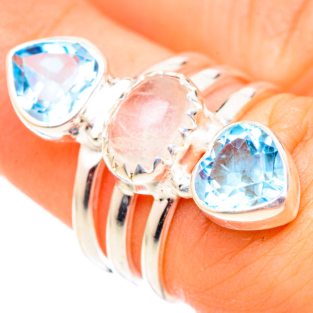 Rainbow Moonstone Rings handcrafted by Anasilvercos - RING124686
