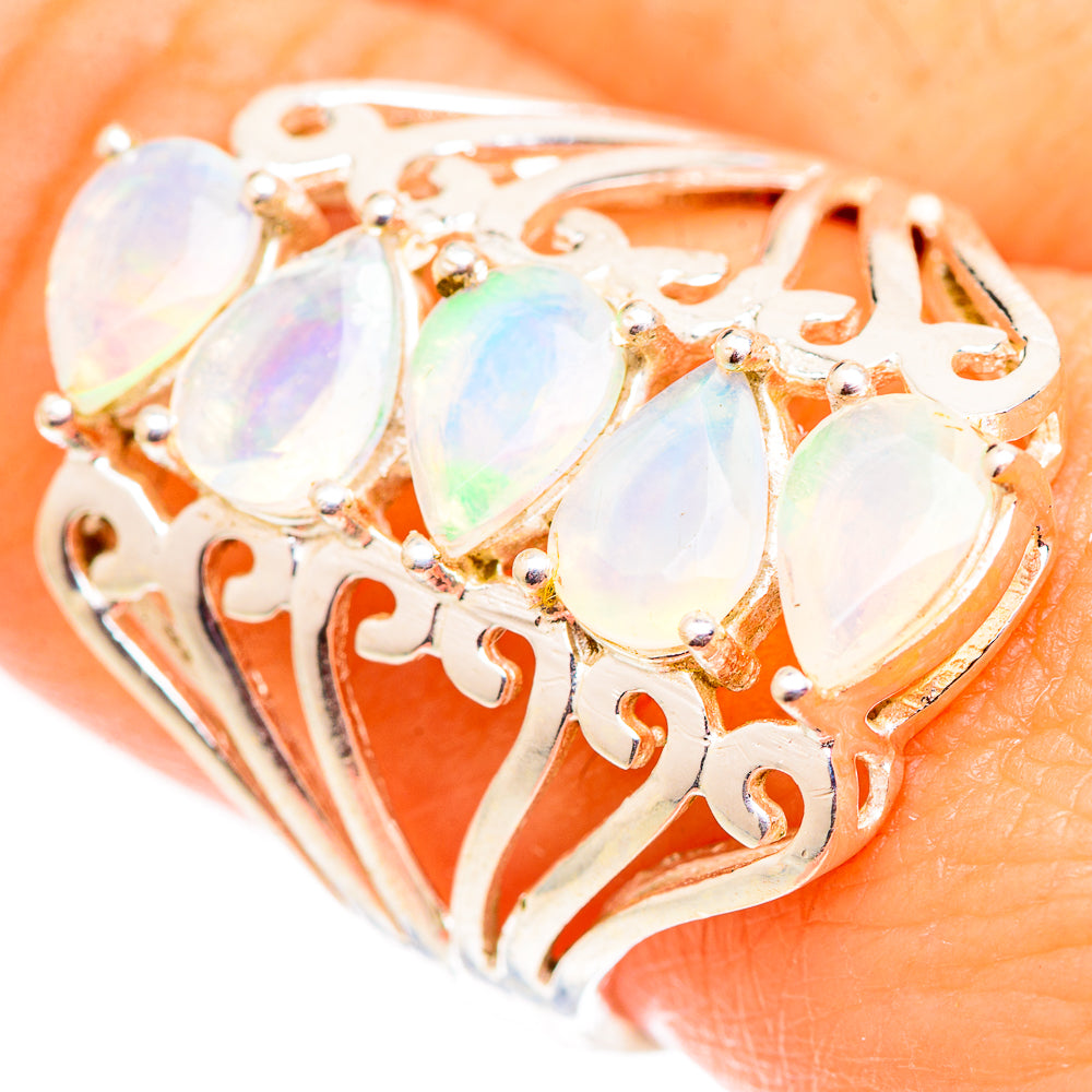 Ethiopian Opal Rings handcrafted by Anasilvercos - RING124696