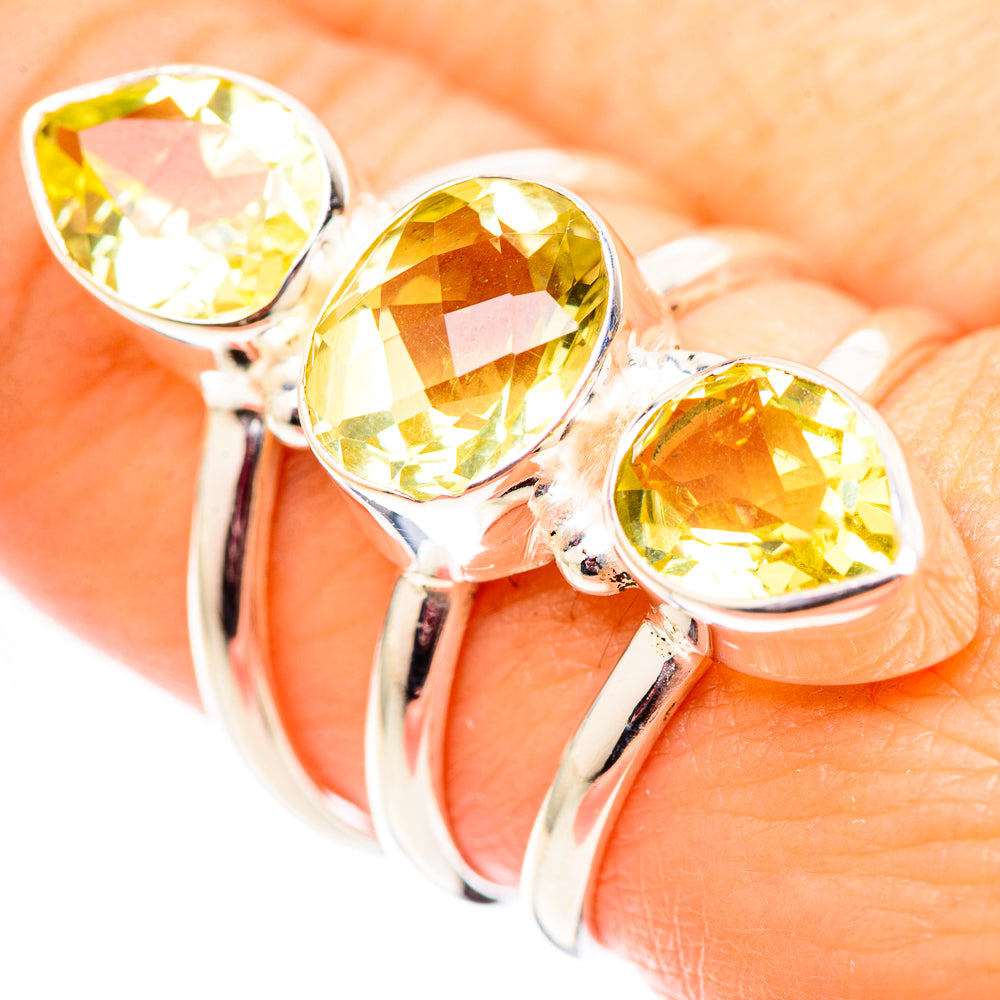 Citrine Rings handcrafted by Anasilvercos - RING124725