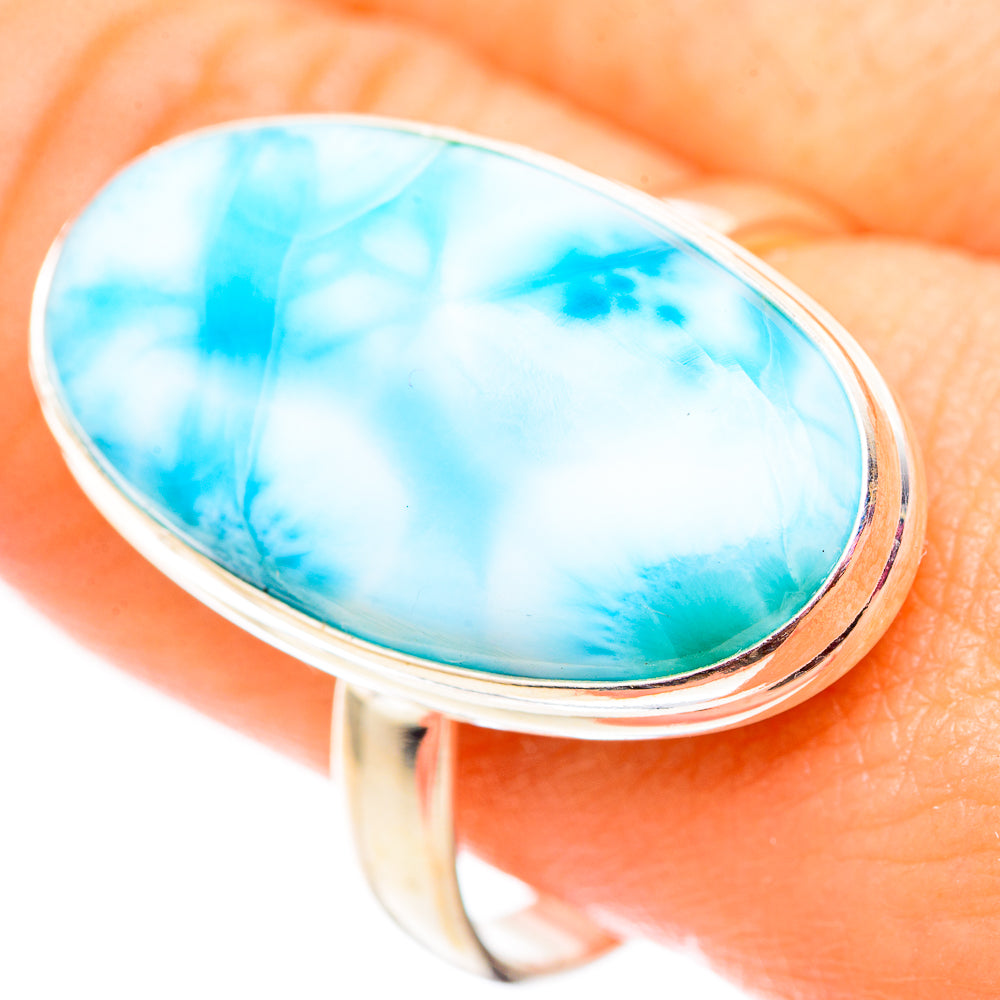 Larimar Rings handcrafted by Anasilvercos - RING124730