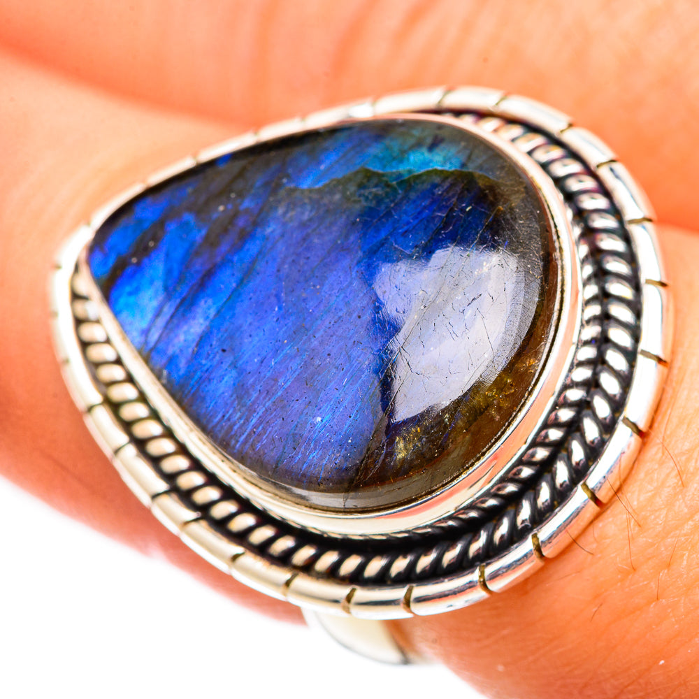 Labradorite Rings handcrafted by Anasilvercos - RING124738