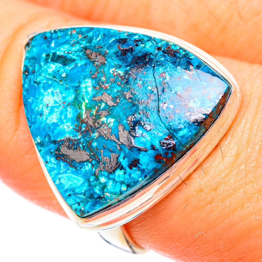 Shattuckite Rings handcrafted by Anasilvercos - RING124761