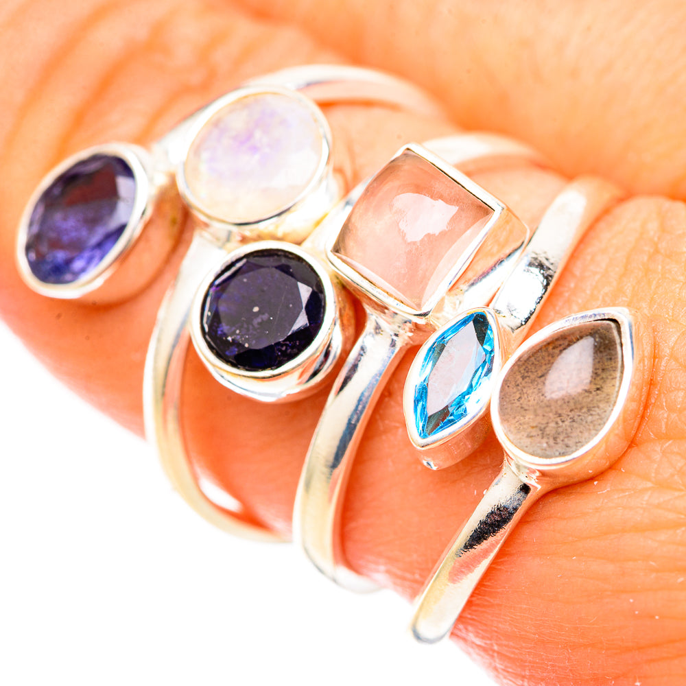 Rose Quartz Rings handcrafted by Anasilvercos - RING124781