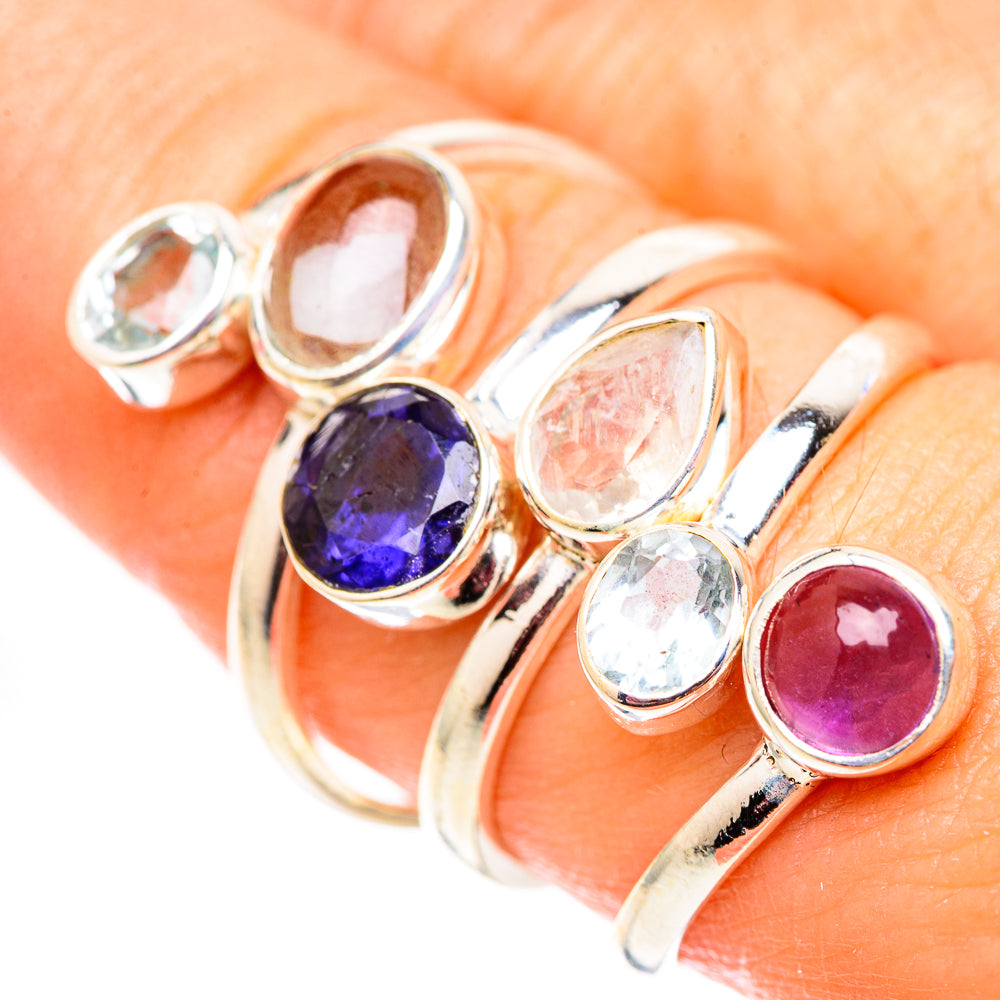 Rose Quartz Rings handcrafted by Anasilvercos - RING124782