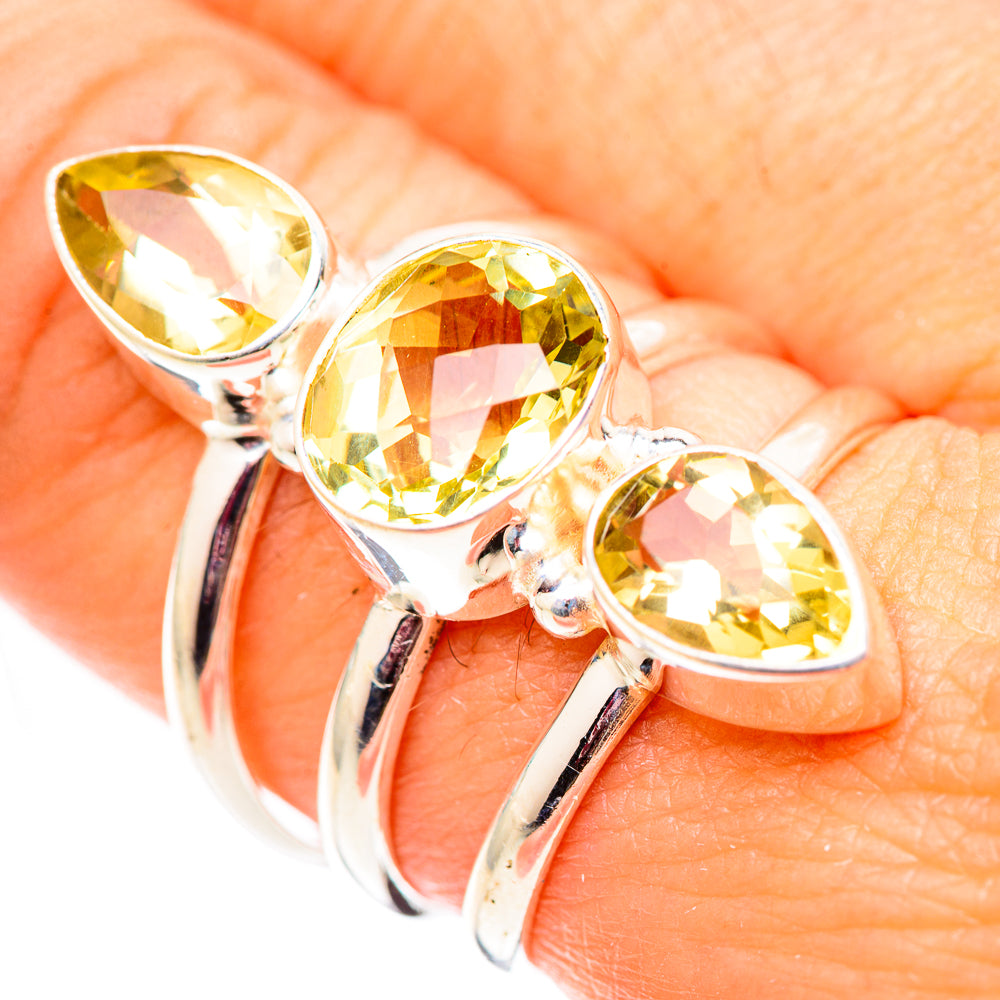 Citrine Rings handcrafted by Anasilvercos - RING124783