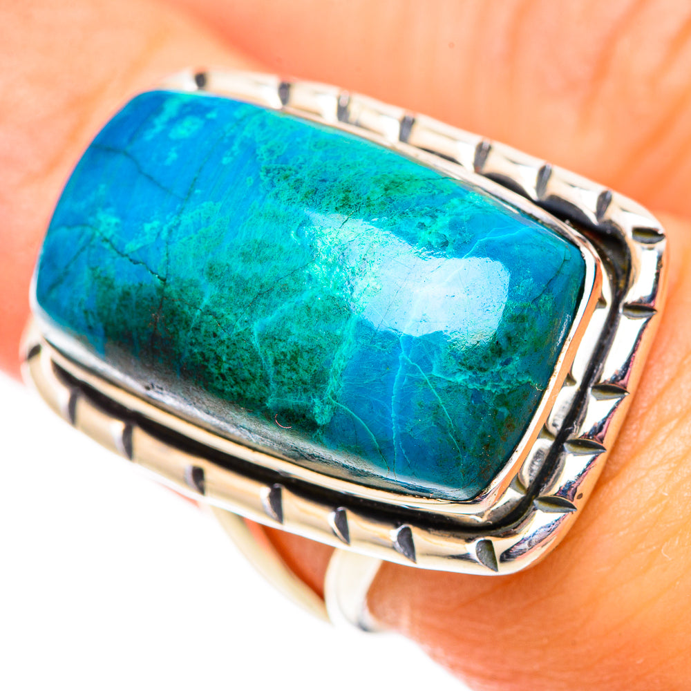 Chrysocolla Rings handcrafted by Anasilvercos - RING124787