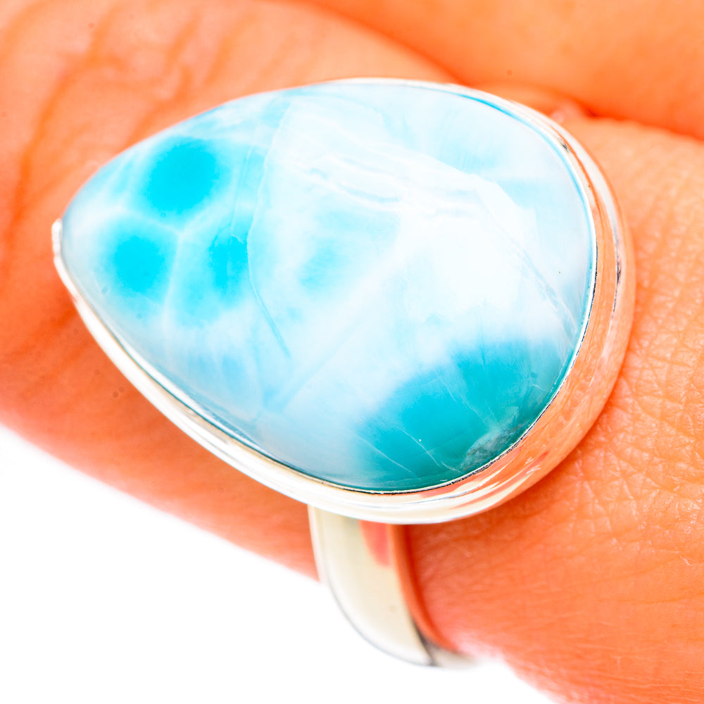 Larimar Rings handcrafted by Anasilvercos - RING124804