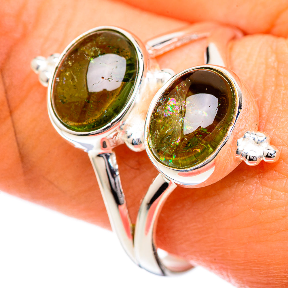 Peridot Rings handcrafted by Anasilvercos - RING124805