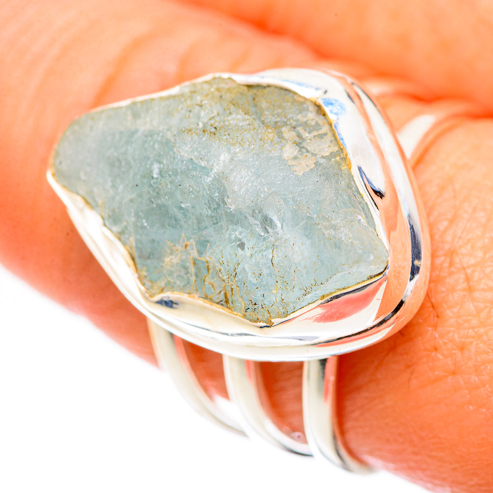 Aquamarine Rings handcrafted by Anasilvercos - RING124870